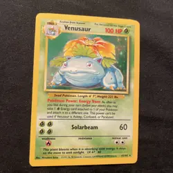 Pokemon TCG Venusaur Holo Rare Card 15/102 Base Set - Image 1