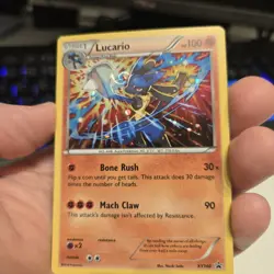 Lucario Pokemon XY140 XY Era Promo Holo with HD Swirl, Cool Placement - Image 1