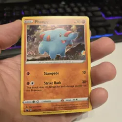 Phanpy Pokemon SWSH117 Black Star Promo Holo with HD Swirl - Image 1