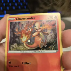 Charmander Pokemon SWSH092 Black Star Promo with HD Swirl, Tail Flame Placement - Image 3