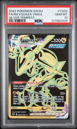 Pokemon TCG Rayquaza VMAX TG29/TG30 SWSH Silver Tempest Trainer Gallery PSA 10 - Image 2
