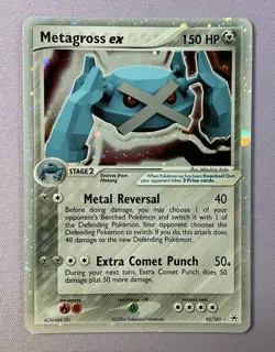 Pokemon Metagross ex Hidden Legends Holo 95/101 2004 NM - Image 1