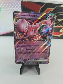 Pokemon TCG Team Rockets Mewtwo EX 216 Promo Holo Near Mint Near Mint Condition - Image 1