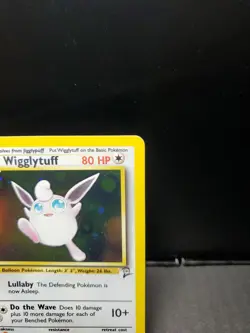 Pokemon TCG Wigglytuff 019/130 Base Set 2 Vintage Holo WOTC 1999-2000 LP SWIRL! - Image 4