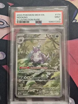 2023 Pokemon SV 151 MEW EN Nidoking #174/165 PSA 9 MINT - Image 1