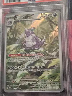 2023 Pokemon SV 151 MEW EN Nidoking #174/165 PSA 9 MINT - Image 2