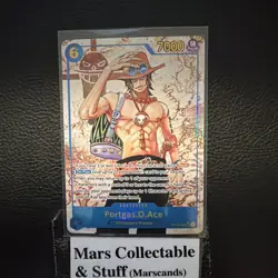 One Piece Carrying on His Will Portgas D Ace Alt Art OP13-119 SEC - Image 1