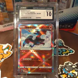 CGC 10 GEM MINT JAPANESE POKEMON 2023 RADIANT CHARIZARD 001/038 SVF - Image 1