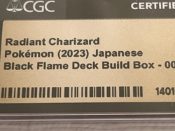 2023 POKEMON Japanese Radiant Charizard black frame deck 001/038 CGC 10 PRISTINE - Image 4