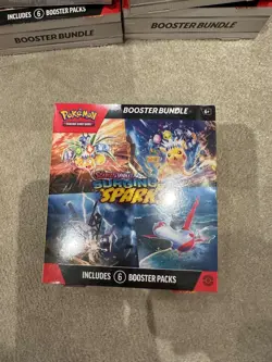 Pokemon TCG Scarlet & Violet Surging Sparks Booster Bundle 6 Packs - New Sealed - Image 1