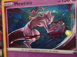 Pokemon TCG Mew V Box New & Factory Sealed Box - Mewtwo Cosmic Holo SWIRL Promo - Image 2