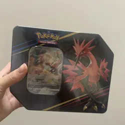 Pokemon TCG Crown Zenith Tin. Galarian Zapdos. Brand new and factory sealed. - Image 1