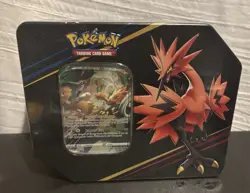 Pokemon TCG: Crown Zenith Tin (Galarian Zapdos) Factory Sealed/New - Image 1