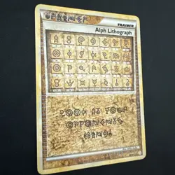 Alph Lithograph TWO Pokemon Unleashed Ultra Rare Card (NEAR MINT) - Image 2