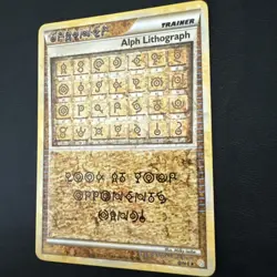 Alph Lithograph TWO Pokemon Unleashed Ultra Rare Card (NEAR MINT) - Image 3