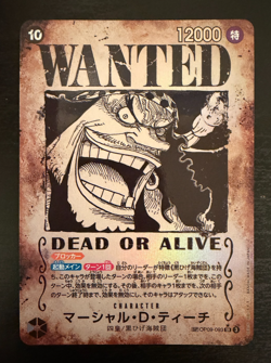 Marshall D. Teach SP OP09-093 SR Parallel WANTED One Piece Card Japanese - Image 1
