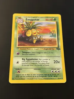 Pokemon TCG Jungle 5 Card Lot Eevee Rhyhorn Tauros Oddish Exeggutor 1999 - Image 5