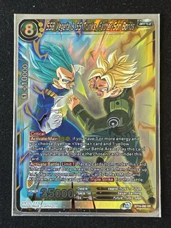 Dragon Ball Super Card Game SSB Vegeta SS Trunks Father-Son Bonds SR Foil Card - Image 1
