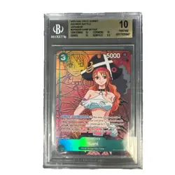 One Piece Nami Alt Art OP02-036 Paramount War Pristine BGS 10 - Image 1