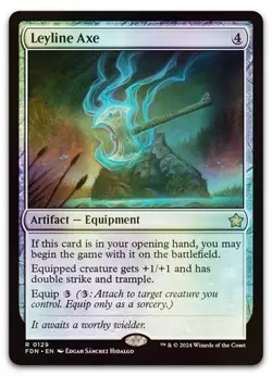 Leyline Axe 129 Foil Foundations FDN Magic the Gathering - Image 1