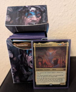 MTG Sliver Swarm Commander Deck CMM Open Box w/ Sleeves & Deckbox - Image 1