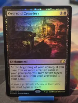 Oversold Cemetery Dominaria Remastered Foil - Image 1