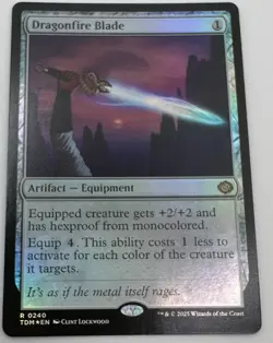 Dragonfire Blade [Foil] #240 Magic Tarkir: Dragonstorm - Image 1