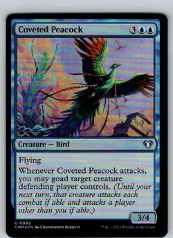 Coveted Peacock - CMM - FOIL - 82 - MTG - Image 1