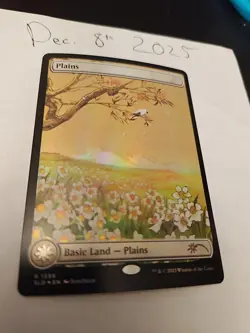 Plains (1399) Secret Lair Drop Foil Land NM Basic Land - Image 2