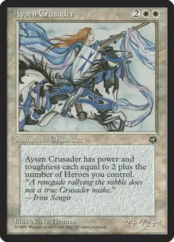 Homelands Aysen Crusader MTG Magic the Gathering NM - Image 1