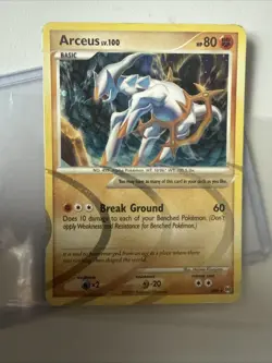 Pokemon TCG Arceus AR8 LV. 100 Platinum Holo Rare 2009 Edition - Image 1