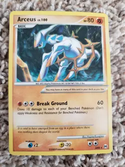 Pokemon TCG RARE Arceus Card LV. 100,AR8, 2009 - Image 1