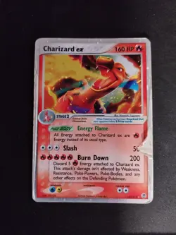Pokemon TCG Charizard EX Holo Ultra Rare Card 105/112 FireRed & LeafGreen - Image 1