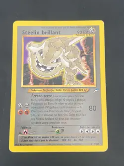 CARTE POKEMON STEELIX BRILLANT 112/105 FR SECRETE WIZARDS NEO DESTINY - TBE/EXC - Image 1