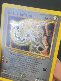 CARTE POKEMON STEELIX BRILLANT 112/105 FR SECRETE WIZARDS NEO DESTINY - TBE/EXC - Image 2