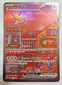 Pokemon TCG Scarlet Violet Mew ex SVP 053 151 Black Star Promo Full Art Card - Image 1