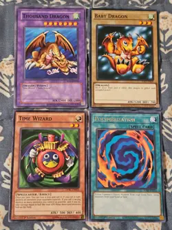 Thousand Dragon, Time Wizard, Baby Dragon, Polymerization NM YUGIOH - Image 1