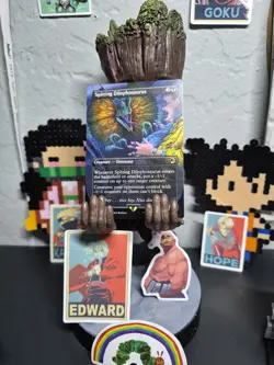 Spitting Dilophosaurus Borderless Card, Jurassic World MTG, NM Regular - Image 3