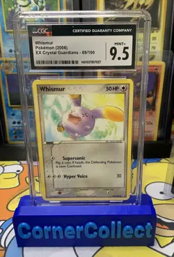 Whismur 69/100 EX Crystal Guardians Vintage Pokemon Card CGC 9.5 PSA - Image 1