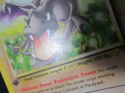 AERODACTYL 1ST EDITION POKEMON CARD 16/62 FOSSIL NON HOLO RARE LIGHTLY PLAYED - Image 5