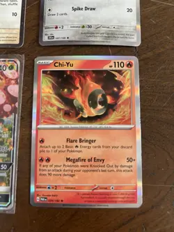 Pokemon 4 Card Lot - Eevee Magearna Chi-yu Vileplume GX - Image 2