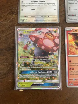Pokemon 4 Card Lot - Eevee Magearna Chi-yu Vileplume GX - Image 3