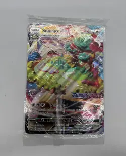 Snorlax VMAX JUMBO Card 142/202 Stamped Gamestop Promo Pokemon Sword & Shield - Image 1