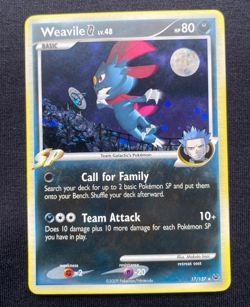 Weavile G Holo Rare Platinum Pokemon TCG Card 17/127 (NM/LP) - Image 1