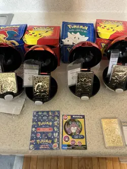 Pokemon 23K Gold Plated Trading Card - Set of 6 - 1999 Burger King - Image 3