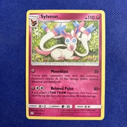 Pokemon Card Cosmic Eclipse Sylveon 155/236 Regular Rare - NM/Mint - Image 1