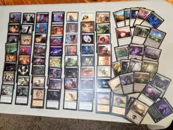 Deluxe Black Commander Magic Deck. Many Rare Cards, Very Fun Mana Ramp & Kills - Image 1