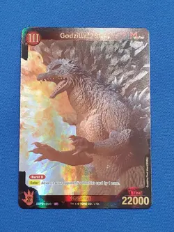 Godzilla Card Game English Booster Set 1 EBP01-008+ GODZILLA 2004 SP Super Rare - Image 1