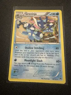 Pokemon TCG Greninja Breakpoint 40/122 Regular Rare Card - Image 1