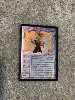 1997 Dragon Ball Z Ani Mayhem Super Saiyan Trunks Rare Foil Card MP - Image 1